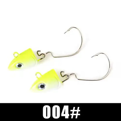 FTK Μαλακό μαύρο Minnow Jig Head
