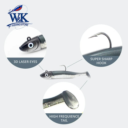 Slinky Shad 6cm με 5g Jig Head KIT