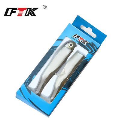FTK Μαλακό μαύρο Minnow Jig Head