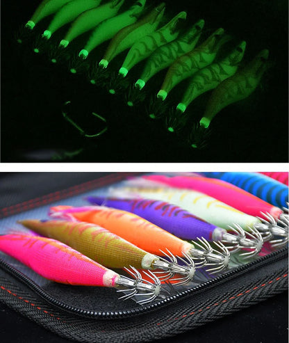 10Pcs Luminous Squid Hook Bait