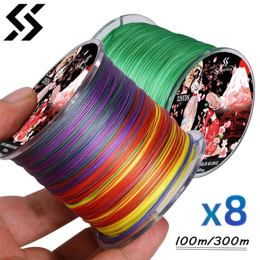 8 Strands Braided Fishing Line 100M 300M