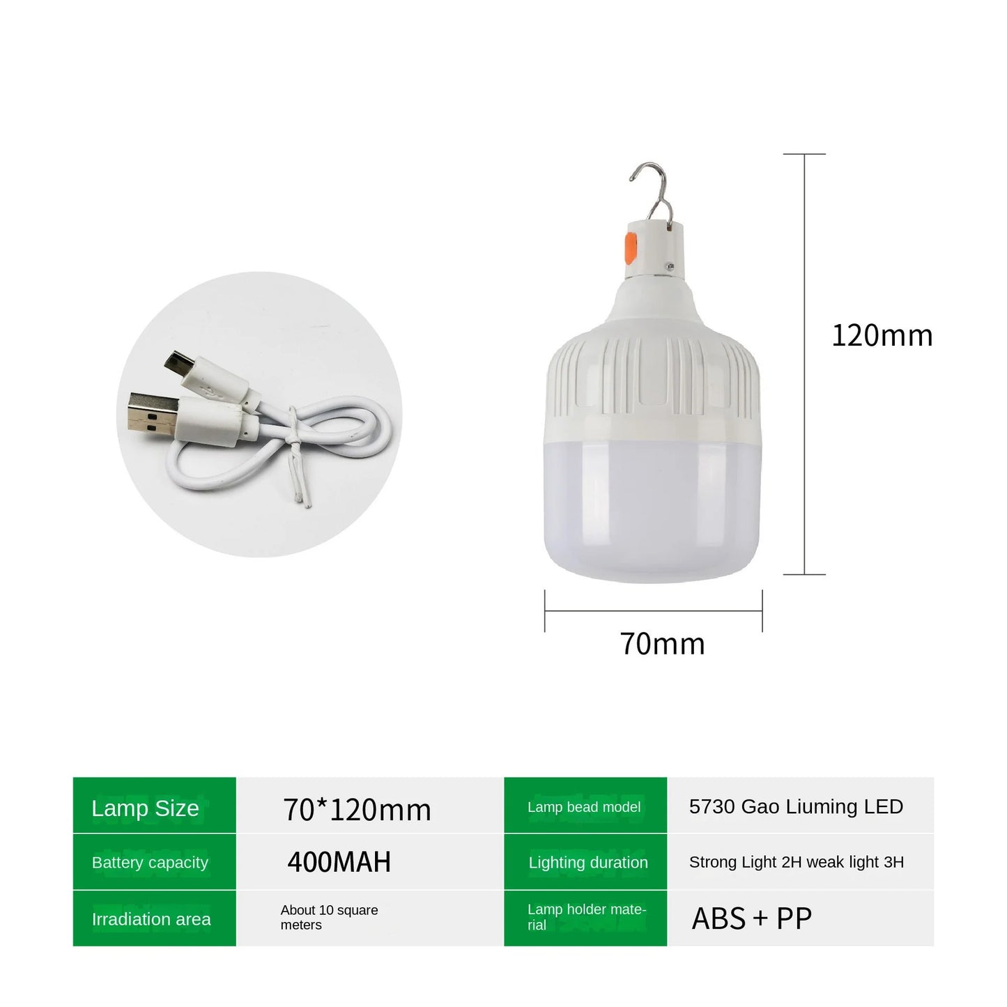 60W Emergency Light Bulb Lantern