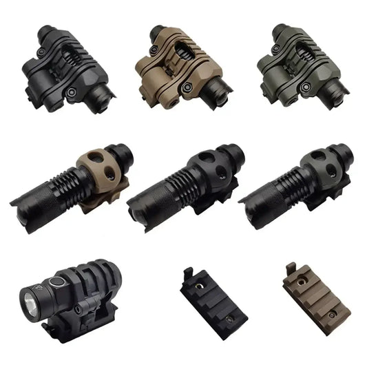 Helmet Flashlight with adapter