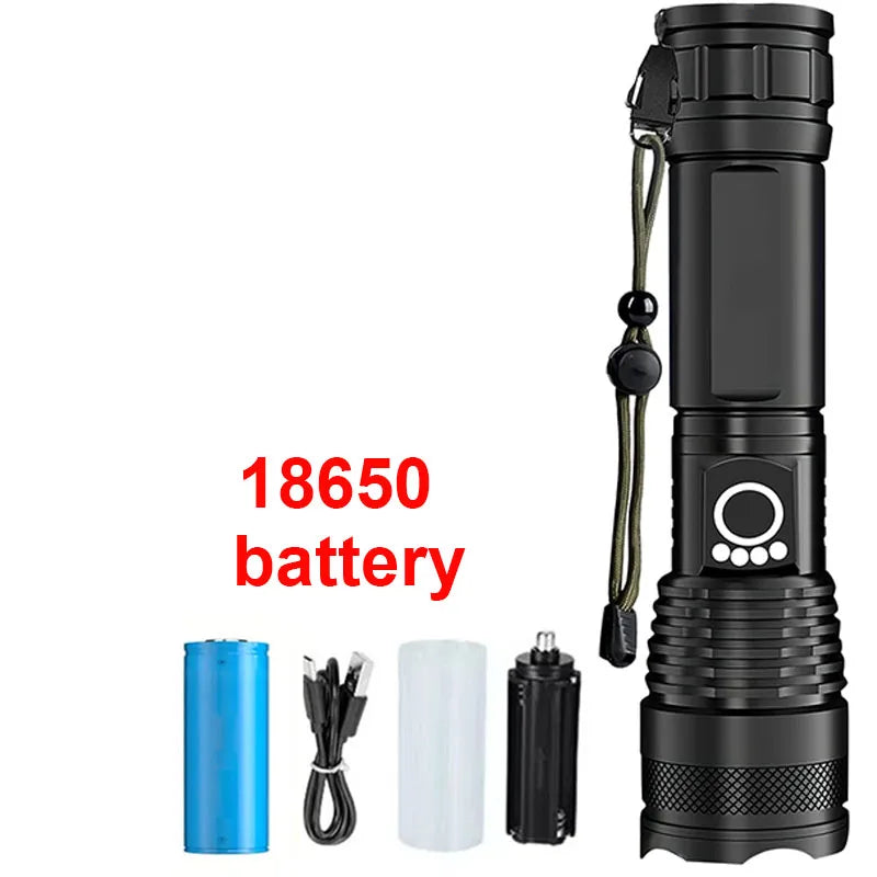 High Power Rechargeable Tactical Flashlight