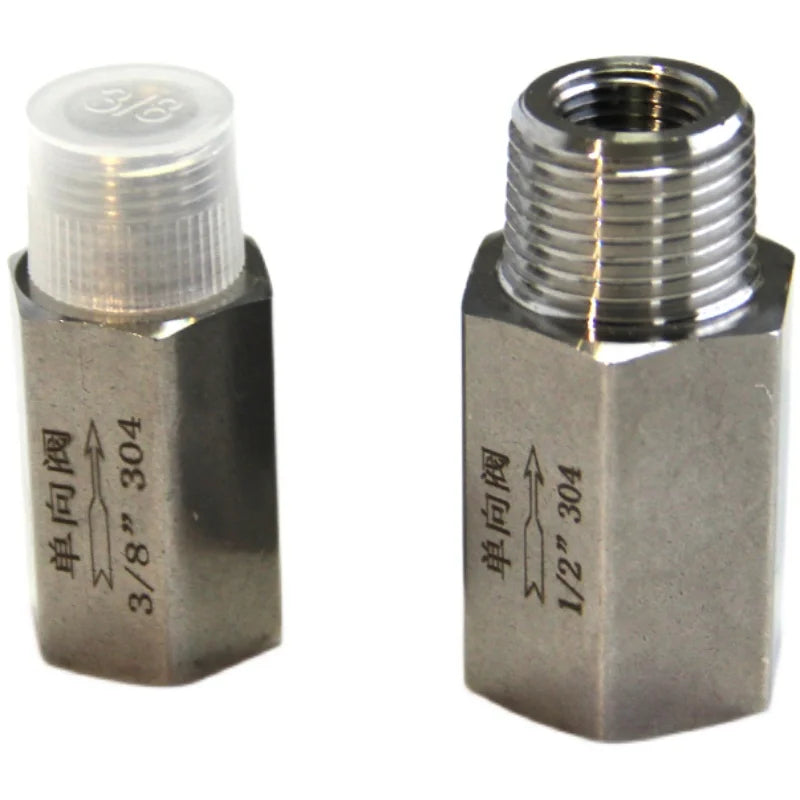 One Way Check Valve Non-Return Inline, 304 Stainless Steel