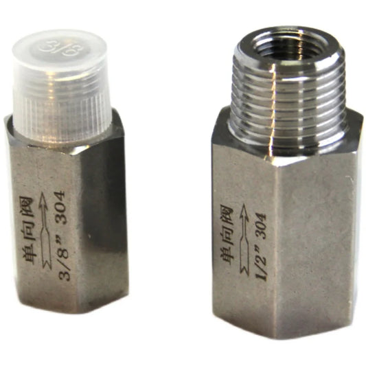 One Way Check Valve Non-Return Inline, 304 Stainless Steel