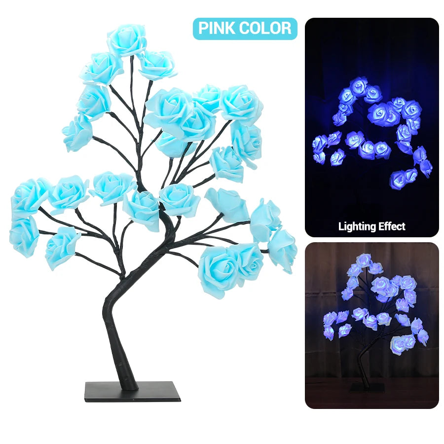 LED Rose Tree Lamp