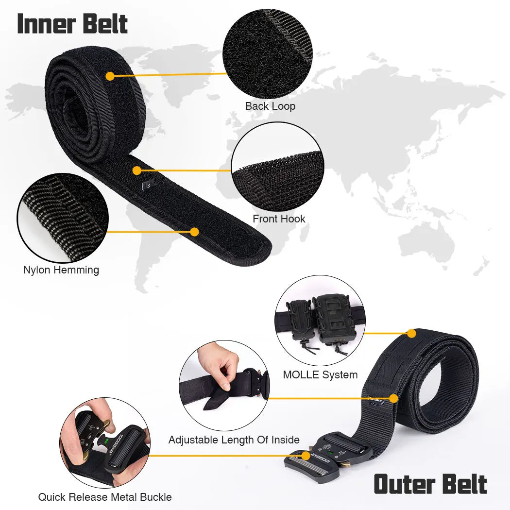 IDOGEAR 2 Inch Tactical Belt