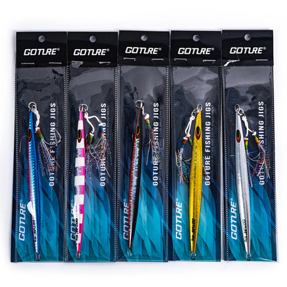Goture 80g 160g 200g Jig Fishing Lure Set