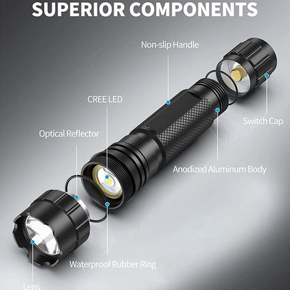 Tactical Flashlight 1200 Lumen LED