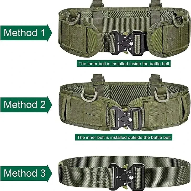 Tactical Belt  Adjustable Quick Release Buckle