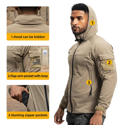 IDOGEAR Tactical Windbreaker Coat