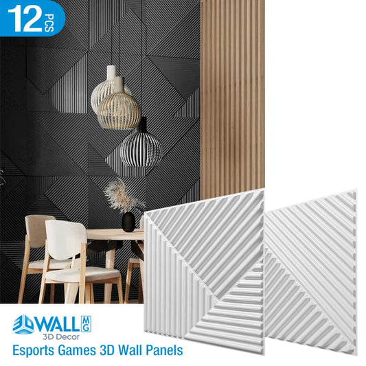 12 Pcs 3D Wall Panel Decor