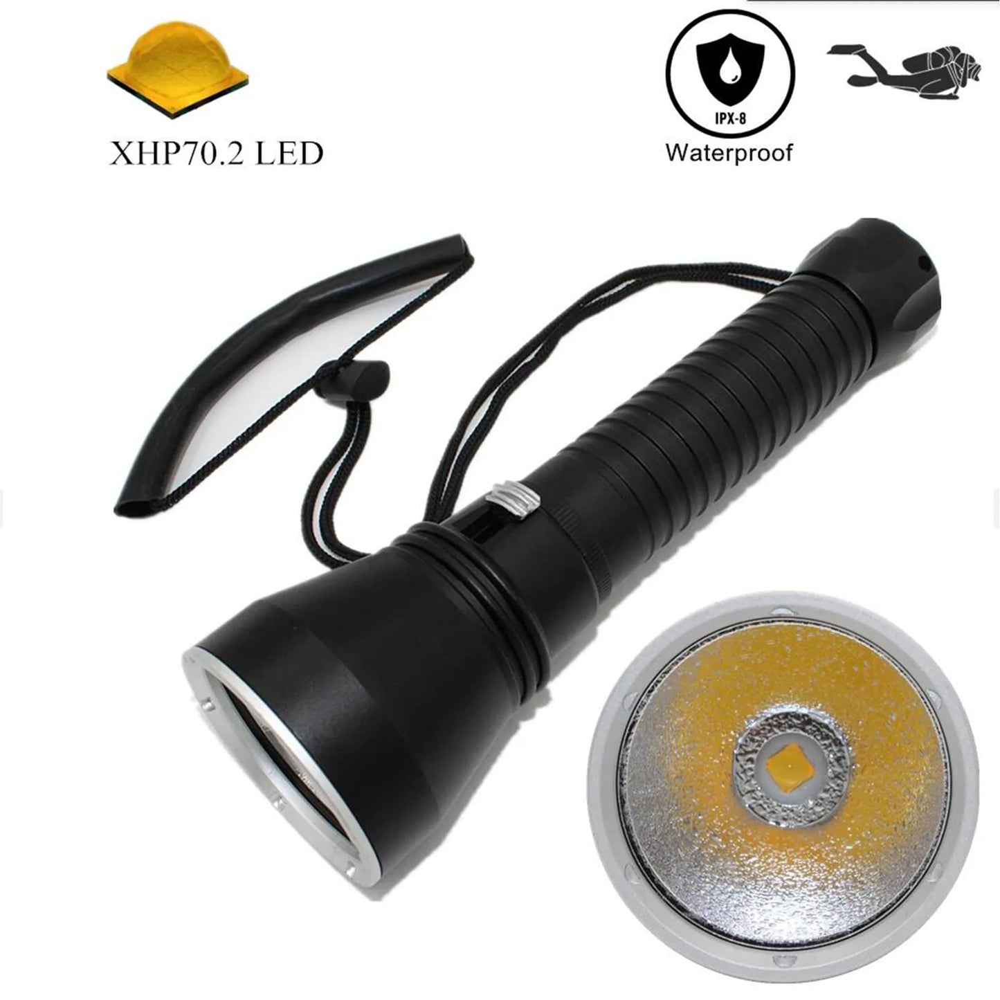 Underwater Diving Flashlight 26650