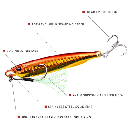 Long Metal Jig Fishing Lure