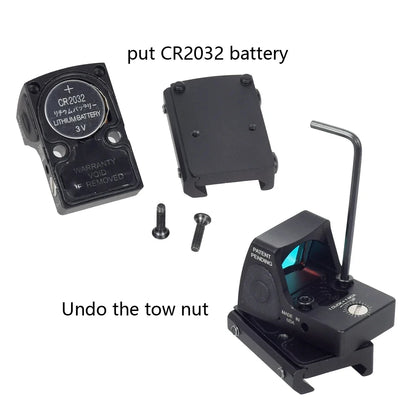 Mini RMR Red Dot Sight Scope Fit 20mm Rail