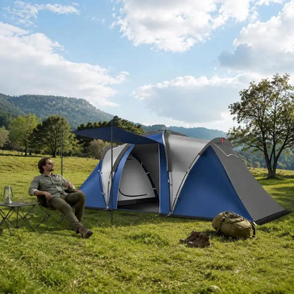 Family Tunnel Camping Tent 4–5 Person