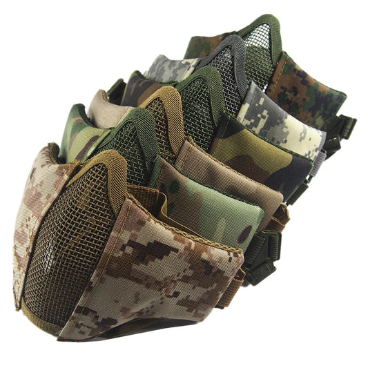 Half Face Metal Steel Airsoft Mask