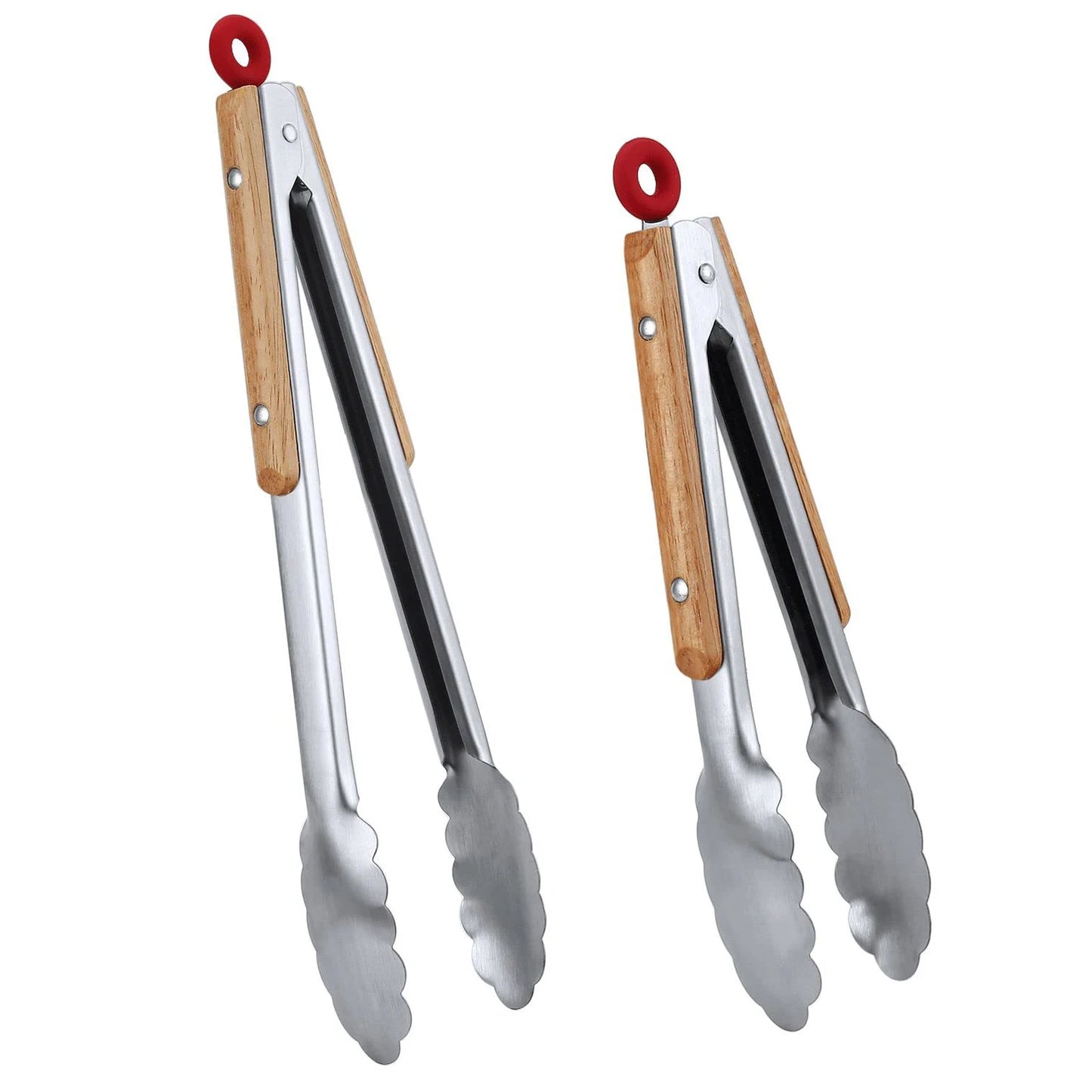 Stainless Steel Kitchen Tongs 9" and 12"