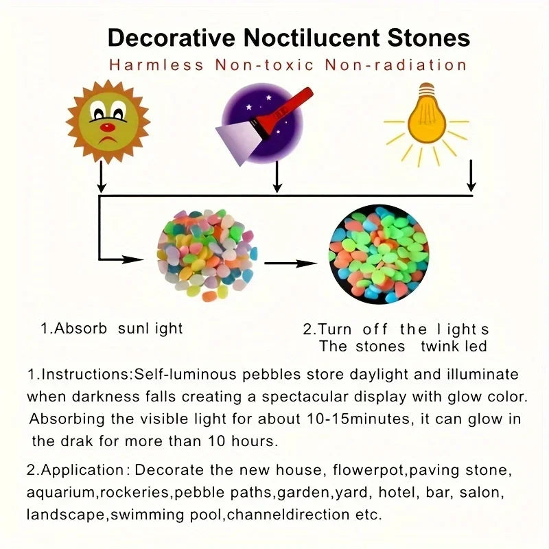 Luminous Decorative Stones