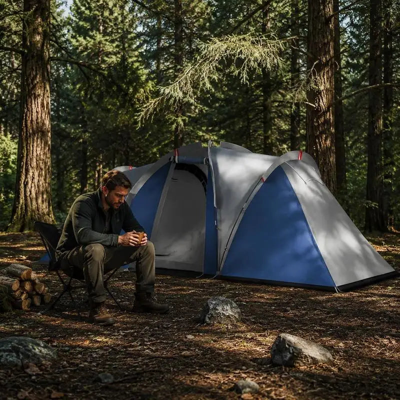 Family Tunnel Camping Tent 4–5 Person
