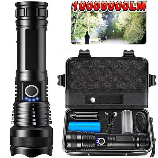 High Power Rechargeable Tactical Flashlight