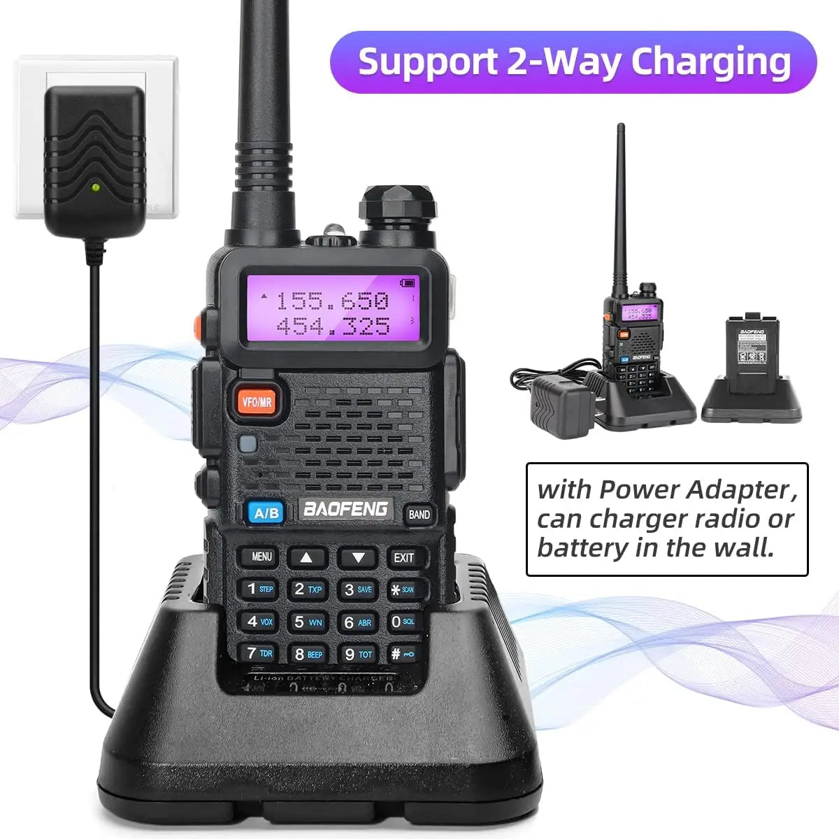 Set of 2, BaoFeng UV-5R 8W Radio