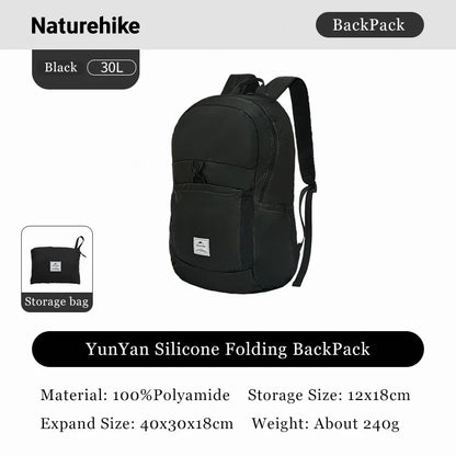 Naturehike 25L 30L Silicone Folding Backpack