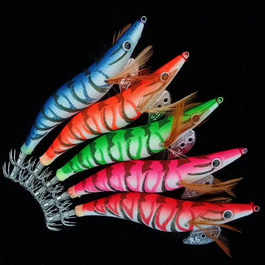 5pcs 12g 14.5g 19.9g Luminous Squid Jig Bait