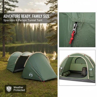 4-Season Tunnel Camping Tent for 4 People