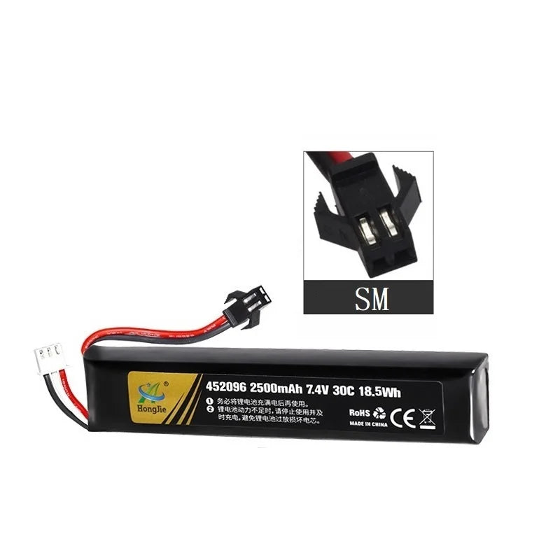 7.4V 2500mAh Lipo Battery T/TAMIYA For 2s 7.4V