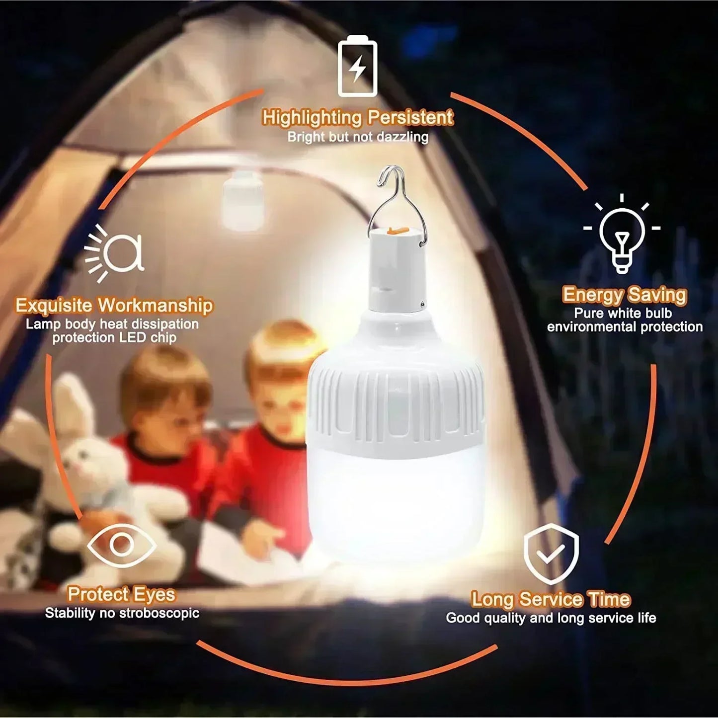 60W Emergency Light Bulb Lantern