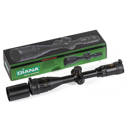 DIANA 4-16x44 Tactical Riflescope Optic Sight Πράσινο Κόκκινο Φωτιζόμενα Σκόπια Κυνηγιού Τοφέκι Sniper Sniper Airsoft Scope Scope