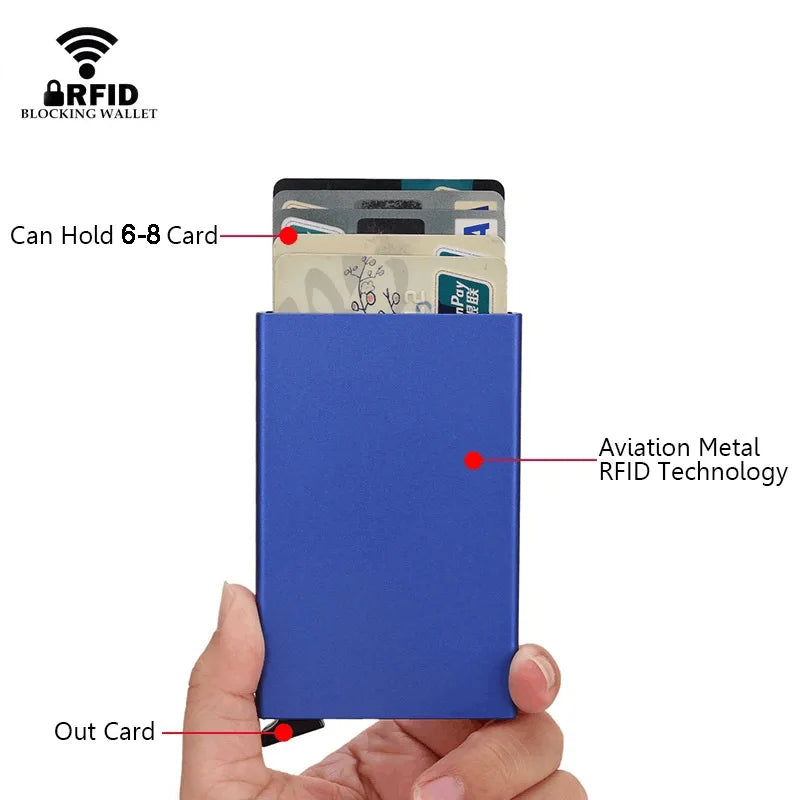 Rfid Smart Wallet Card Holder