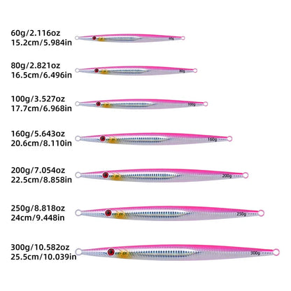 1PC Fast Sinking JIG 60g-300g