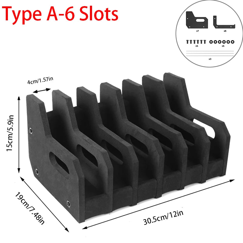 New 6 Slots Handgun Storage