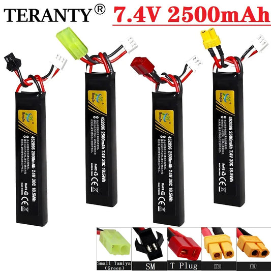 7.4V 2500mAh Lipo Battery T/TAMIYA For 2s 7.4V