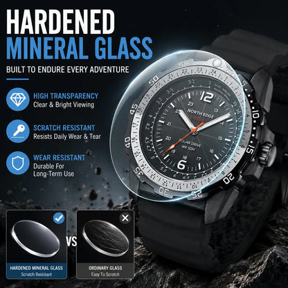 NORTH EDGE TRITON Men's Military-Inspired Stainless Steel Watch