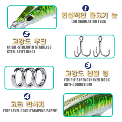 Sinking Minnow Fishing Lure 45g 120mm