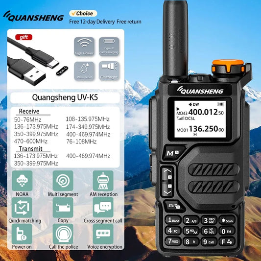 Quansheng UVK 5 W walkie Talkie