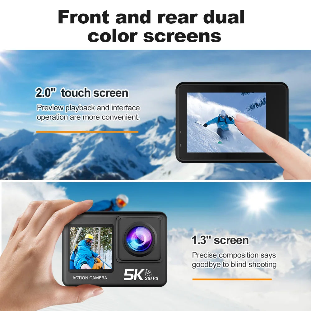 Action Camera 5K 4K60FPS
