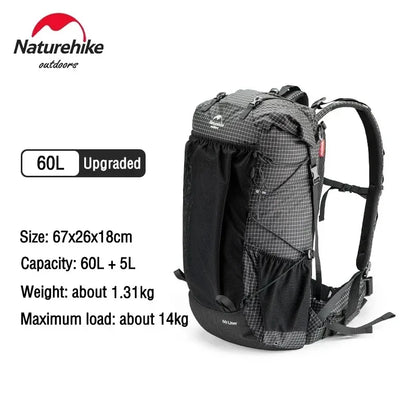 Naturehike Hiking Backpack Outdoor Sports Bag 60+5L