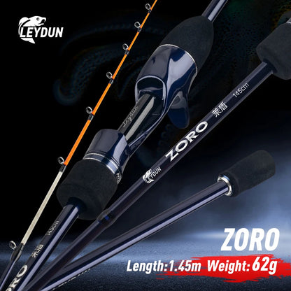 LEYDUN ZORO Super Light Fishing καλάμια 145cm 62g Titanium Tip