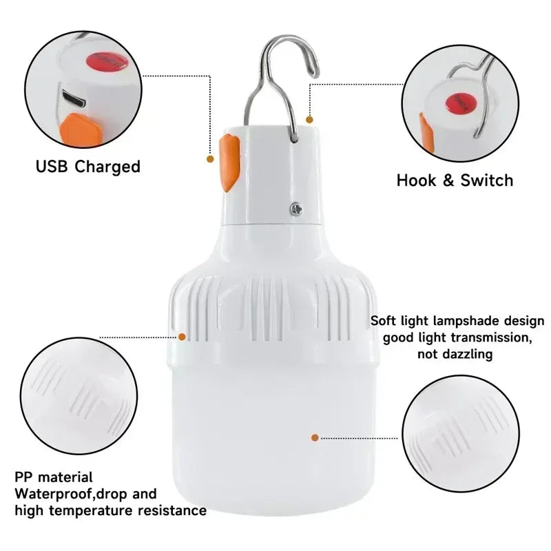 60W Emergency Light Bulb Lantern