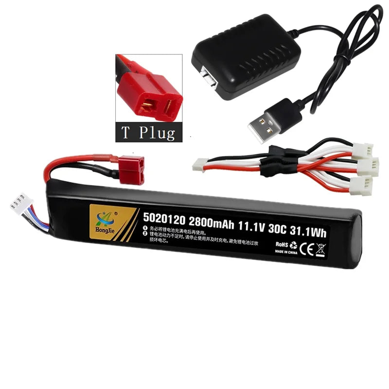 LiPo battery Charger Set 11.1V 3S 2800mAh 30C 5020120