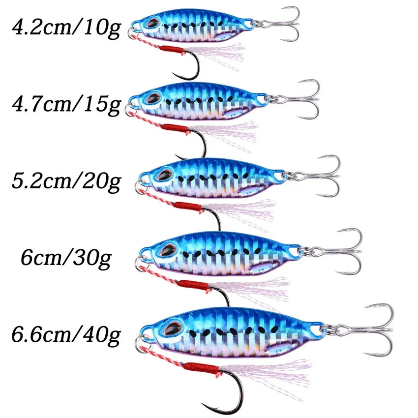 7PCS Metal Cast Jig10/15/20/25/30/40G