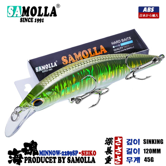 Sinking Minnow Fishing Lure 45g 120mm