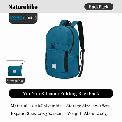 Naturehike 25L 30L Silicone Folding Backpack