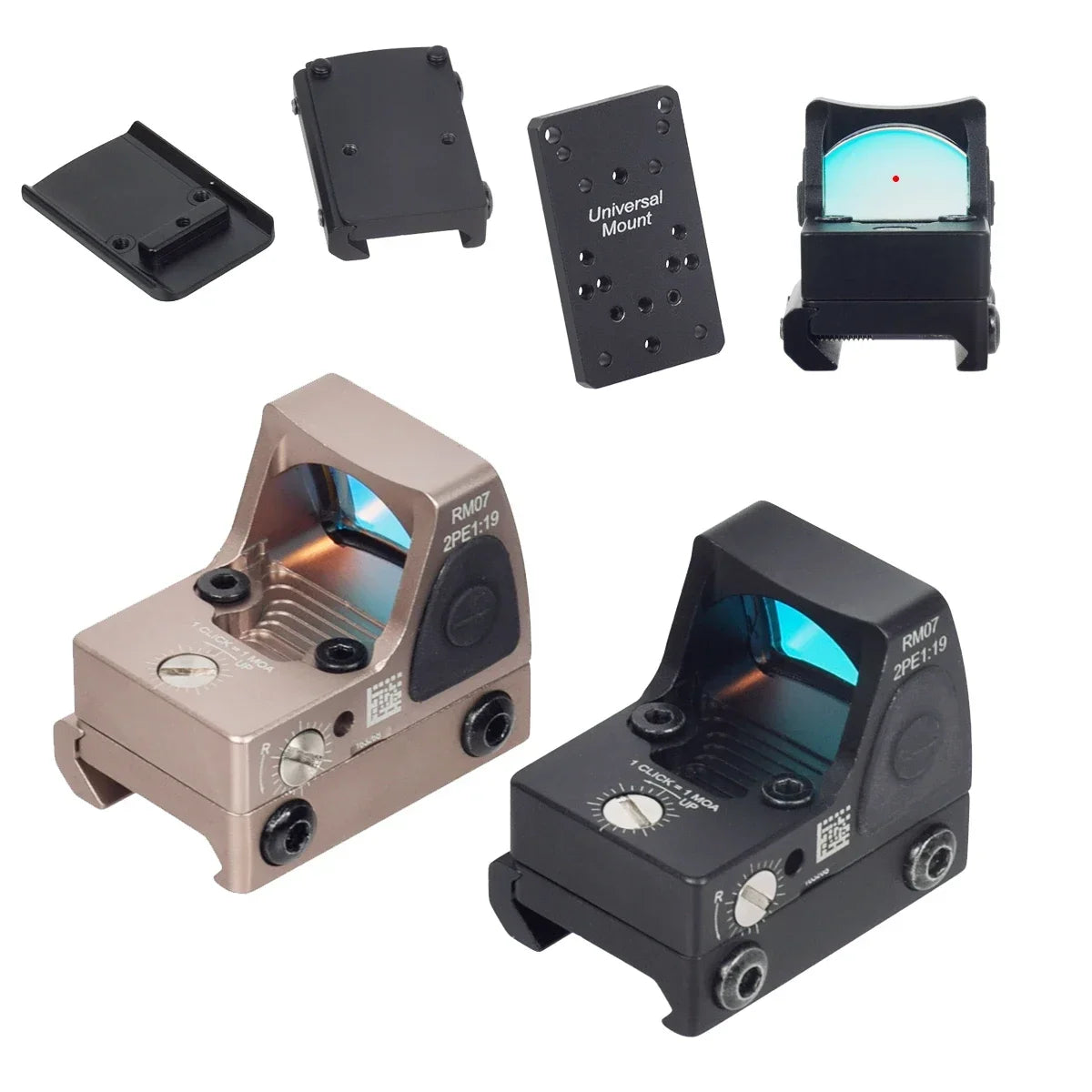 Mini RMR Red Dot Sight Scope Fit 20mm Rail