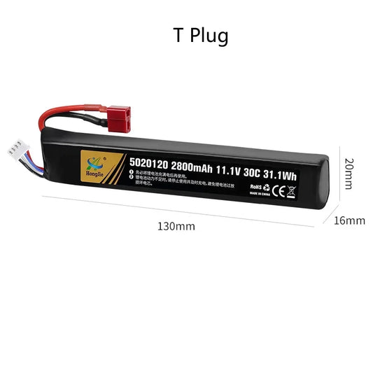 LiPo battery 11.1V 3S 2800mAh 30C 31.1W